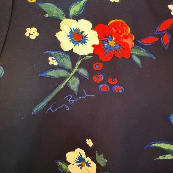 Tory Burch Pansy Bouquet Miranda Dress Size Large NEW WITH TAGS! - Picture 6 of 8